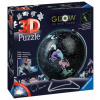 Ravensburger 3D Puzzle-Ball - Svítící globus: Hvězdná obloha - 180 dílků