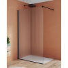 SANSWISS WALK-IN EASY BLACK STR4P 85 140cm pevná sprchová stena samostatná alebo do kombinácie, profil čierny, sklo lina, STR4P1400685