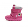 D.D.Step Zimné kožené topánky W071 bee - dark pink Veľkosť-obuvi: 23