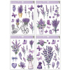Okenná fólia levandule s glitrami 30 x 42 cm