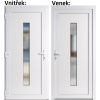Soft Vchodové dveře plastové Hana biele 100x210 cm, ľavé