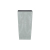 Plastový kvetináč s vložkou Urbi Square Beton Effect Gray 12,6 x 12,6 x 20 cm PROSPERPLAST