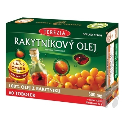 Terezia Company Rakytníkový olej excelent 500 mg 60 kapsúl