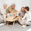 Die moderne Hausfrau Die moderne Hausfrau Bambusový stôl na puzzle a stolové hry 4v1
