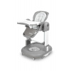 Detská multifunkčná stolička Sitron 3v1 – kŕmenie, hojdačka a chodítko - sivá Caretero