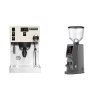 Rancilio Silvia PRO X, white + Eureka Atom W 65, grey