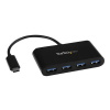 STARTECH 4 Port USB C Hub - C to A - USB 3.0 Hub, STARTECH 4 Port USB C Hub - C to A - USB 3.0 Hub HB30C4AB
