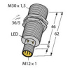 Turck indukčný snímač zarovnaná PNP, zatvárač BI15-M30-AP6X-H1141; 46185