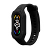 kwmobile Watch Band kompatibilní s Xiaomi Smart Band 10 / Smart Band 9 / 8 7 6 5 4 3 - řemínek Náhradní Silikonový Band - černá