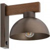 TK Lighting Oslo nástenná lampa 1x15 W drevená-hnedá 6279