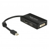 DeLOCK 0.16 m DisplayPort/Displayport + HDMI + DVI 0,16 m Mini DisplayPort (62623)