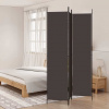 vidaXL 3-panelový paraván hnedý 150x220 cm látka 350195