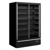 Tefcold Chladiaca vitrína prístenná, kr. dvere - 629 L - čierna - Galaxy+ GP14FGD Black | TEFCOLD
