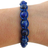 Shamballa náramok Lapis Lazuli, tmavomodrý - Pánsky 19–22 cm
