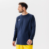 KIPSTA Futbalový dres s dlhým rukávom VIRALTO CLUB námornícky modrý XS
