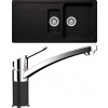 Set Schock S26-5 (dřez Formhaus D-150L Nero + baterie SC-90 Nero)