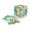Penové puzzle Prasiatko Peppa / Peppa Pig 32x32x1cm 8ks vo fólii 0m+