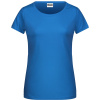 James & Nicholson Tričko JN 8007 z bio bavlny, krátký rukáv, dámské COT028007b4600-cobalt XS Modrá cobalt