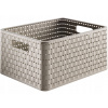 Kôš, košík - Odtiene krabice hnedej a béžovej (Rattan Basket Container Basket na ukladanie 18L)