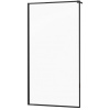 MEXEN - KIOTO walk-in 100x200 cm 8mm čierna samostatné sklo 800-100-000-00-70