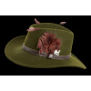 Dámsky poľovnícky klobúk TETRAO - s hnedým remienkom zelený 55 Veľkosť: 57, Hide weapon: Nie, For professionals: Nie