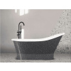 BESCO Voľne stojaca vaňa GLORIA Glam - grafit Rozmer vane - 150 × 70 cm VANPAO15GLAM03