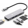 HUB USB KONCENTRÁTOR DOKOVACIA STANICA NOVOO 5V1 HDMI USB 3.0 USB ČÍTAČKA SD