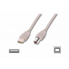 Digitus AK-300102-018-E USB kabel A/samec na B-samec, 2x stíněný, béžový, 1,8m