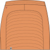 Silvini primaloftová sukňa Cucca WS744 orange/merlot XS