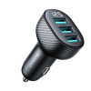JR-CCD03 3,4A nabíjačka do auta s displejom 3x USB-A - čierna Joyroom