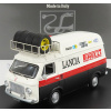 Rio-models Fiat 238 Van Tetto Alto Con Portapacchi - Vysoká strecha s nosičom - Assistenza Rally Lancia 1973 1:43 Biela červená čierna