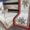 Gobelínový Vianočný obrus - rôzne rozmery a obliečka na vankúš - Chenille 4114 so zlatou niťou Veľkosť: 40x50cm (4ks v balení)