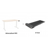 BalanzaDesk PRO + chodiací pás Z1 fold Veľkosť stolovej dosky: L - 138,5x80cm, Bezdrôtová nabíjačka - neviditeľná pod stolovou doskou: Je súčasťou stola +50€