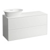 Laufen, Skříňka pod umyvadlo se 2 zásuvkami, s výřezem vlevo, H4060830851701 Varianta: Bílá lesk