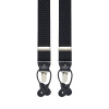 House of Amanda Christensen Micro Dot Suspenders - Black