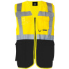KORNTEX HI-VIS KXMF BERLIN / Reflexná multifunkčná vesta - yellow/black XL