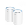 Cudy M1200 2-PACK Systém mesh Wi-Fi Dvoupásmový (2,4 GHz / 5 GHz) Wi-Fi 5 (802.11ac) Bílá 1 Vnitřní