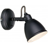 Nástenná lampa Markslöjd 105814 - Nástenné svietidlo FJÄLLBACKA 1xE14/40W/230V Čierna (92244)