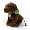 Plyšový pes labrador hnedý s vodítkom 25 cm ECO-FRIENDLY