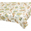 Bellatex Obrus Veľká noc Zajačik kvet béžová 120x140cm
