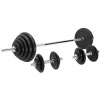 Gorilla Sports Činkový set, pogumované kotúče, 100 kg Gorilla Sports Činkový set, pogumované kotúče, 100 kg