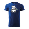 Sablio Tričko s potlačou I am doing my best Panda - modré 2XL