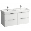 Laufen BASE skrinka pod dvojumývadlo 115,9x53,1x43,8 cm,4 zásuvky,Biela Lesklá H4024941102611