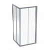 Geberit GEO Sprchový kút 90x90 cm, strieborná/číre sklo 560.122.00.2