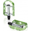Pedále XLC MTB Ultralight V PD-M15 Hliník, strieborná/limet.zel.