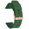 SmartFit Silikónový remienok / vianočná zelená / šírka 20mm / zlatá spona 661016