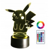Nočná lampa do detskej izby - 3D LED lôžková lampa s názvom Pokemon Pikachu (3D LED lôžková lampa s názvom Pokemon Pikachu)