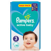 Pampers Active Baby veľkosť 3, 6-10 kg plienkové nohavičky 66 ks