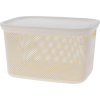 EXCELLENT HOUSEWARE Úložný kôš s vekom 18 l béžová