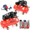 Kompresor - Olejový kompresor kraft a dele kd404 100 l 8 bar (Olejový kompresor kompresor 100l 2 trubice sada)